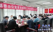 县委办公室党支部召开第三次全体党员大会